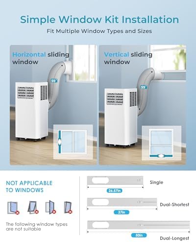 EUHOMY 8000 BTU Portable AC Unit 3 in 1