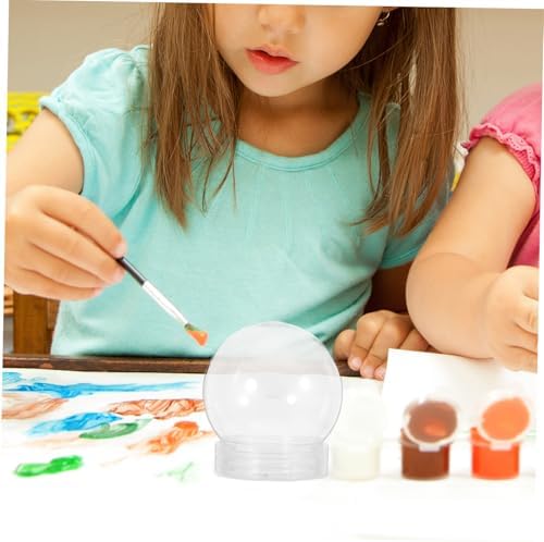 Luxshiny 10PCS 140ml Plastic Candy Jars with Lids