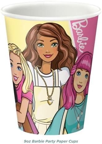 Barbie and Friends Birthday Party Pack 16 Plates Napkins Cups