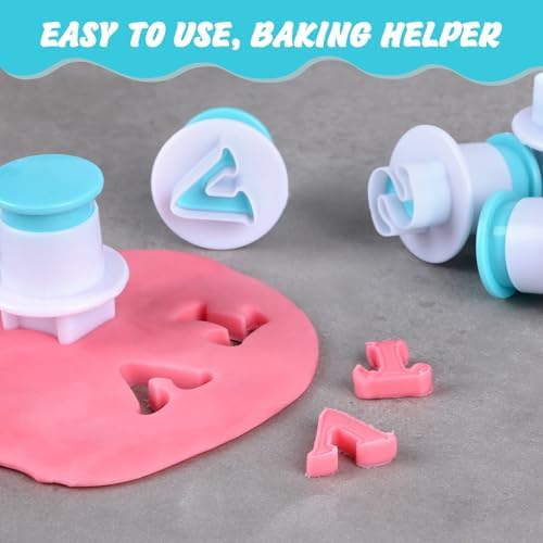36 Piece Alphabet Number Fondant Mold Set
