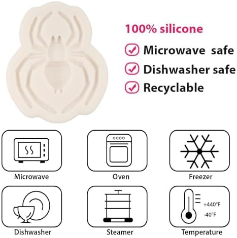 Spider Silicone Fondant Mold for Cake Decorating