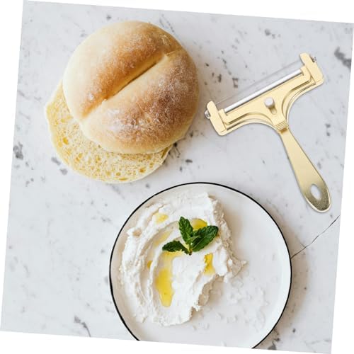 1 Set Golden Aluminum Cheese Slicer with Cutting Tools
