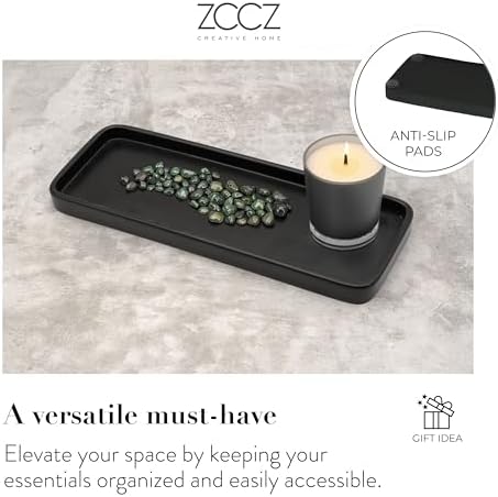 ZCCZ Matte Black Bathroom Accessory Set 4 Pieces
