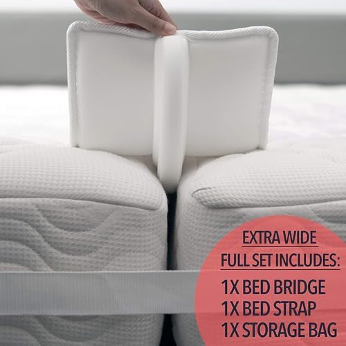 Wide Bed Bridge Twin To King Seamless Divider Filler