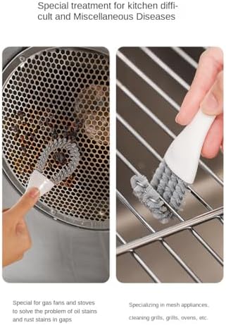 Kitchen Stove Cleaning Brush with V-Hook and Squeegee