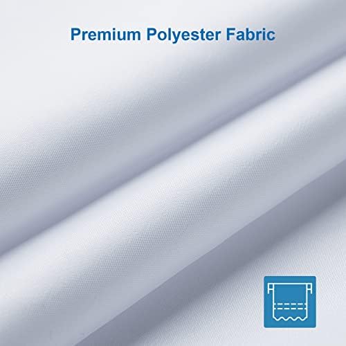 Amazer White Shower Curtain Liner 2-in-1