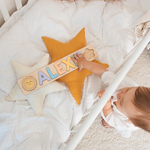 Personalized Wooden Name Puzzle With Pegs