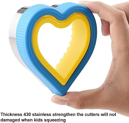 Heart Uncrustable Sandwich Maker with 6 Shapes