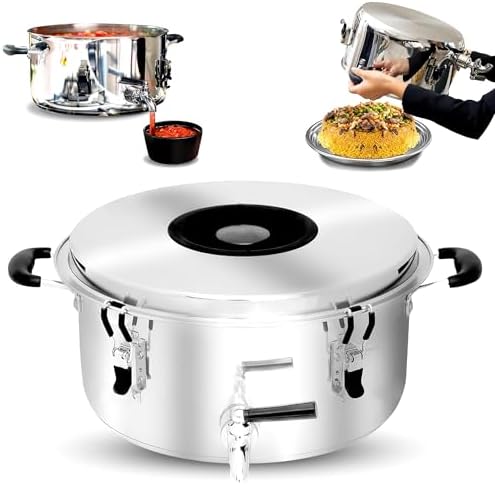 Multipurpose Stainless Steel Stockpot with Flip-and-Serve Lid