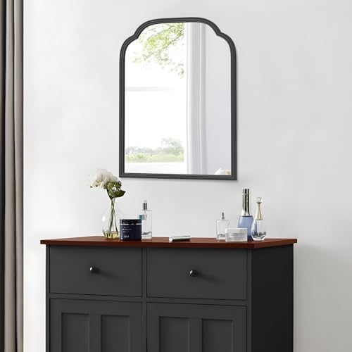 18x24 Inch Black Wall Mirror with Metal Frame