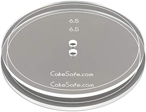CAKESAFE 2-65 Inch Clear Acrylic Disks Icing Tool