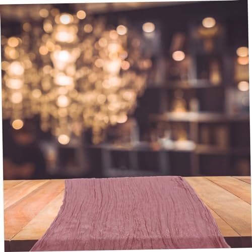 Bohemian Gauze Table Runner Dusty Elegant Wedding Decoration