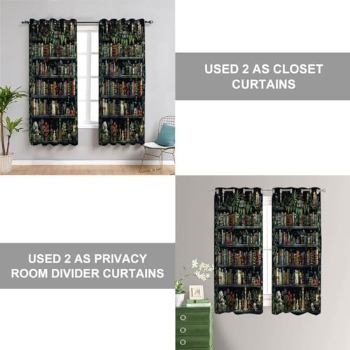 Chaohuan Bookshelf Doorway Curtain 34x80 Inches Panel