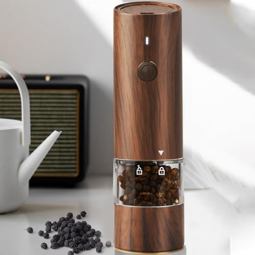 SOONHUA Electric Salt and Pepper Grinder Set with LED Light