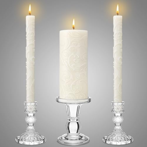 Irenare Unity Candles with Holder for Wedding Ceremony Decorations
