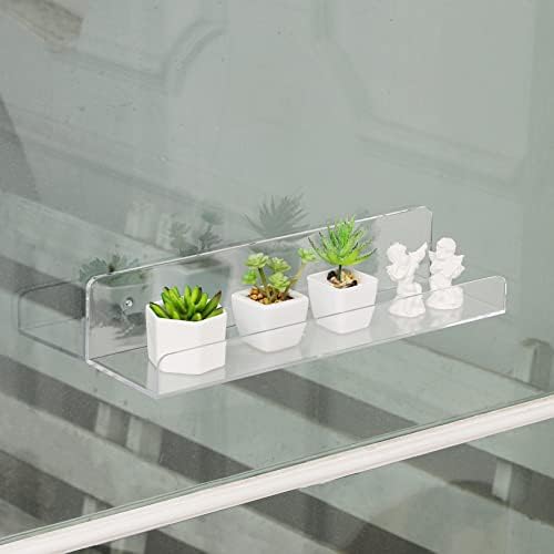 CY Craft 6PCS Clear Floating Bookshelf for Kids Room