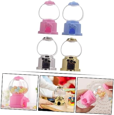 4pcs Manual Gumball Machine Candy Dispenser for Parties and Events