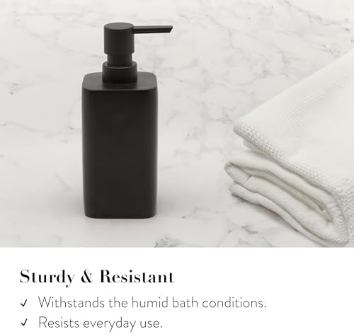 ZCCZ Matte Black Bathroom Accessory Set 4 Pieces