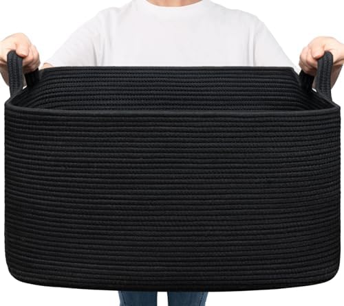 Goodpick Large Woven Storage Basket for Blankets and Toys