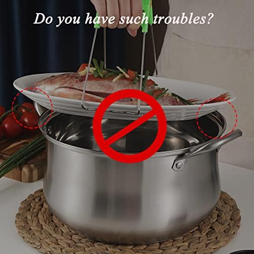 SVRITE Stainless Steel Fish Steamer Oval Pasta Pot Braiser