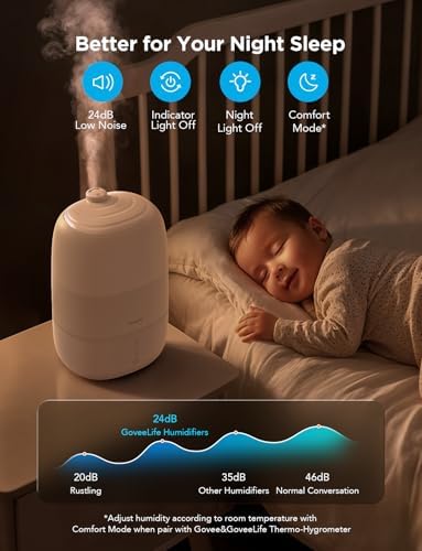GoveeLife Smart Humidifier with Essential Oil Diffuser and Night Light