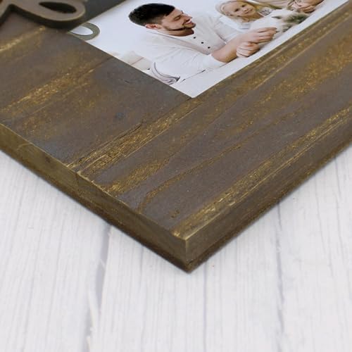 6x4 Wood Picture Frame with HD Glass Wall Mount Display