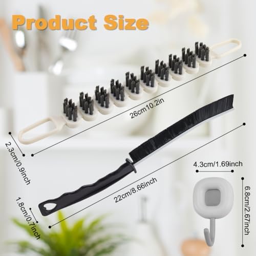 Zxbaers 3 Piece Bendable Cleaning Brushes Set