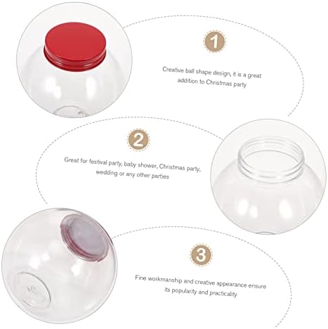 5pcs Christmas Shaped Candy Storage Jars with Seal Lids