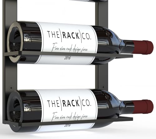 TheRackCo Wall Series Double Frame Wine Rack 9 Bottles Free Opener