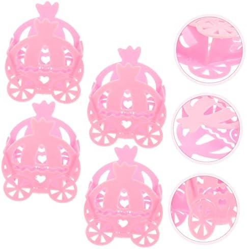 4pcs Hollow Pumpkin Carriage Candy Box for Weddings Events