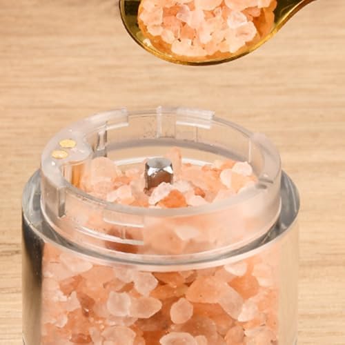SOONHUA Electric Salt and Pepper Grinder Set with LED Light