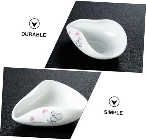 LIFKOME Tea Leaf Spoon Ceramic Scoop for Coffee Beans