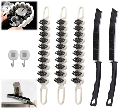 Zxbaers 3 Piece Bendable Cleaning Brushes Set