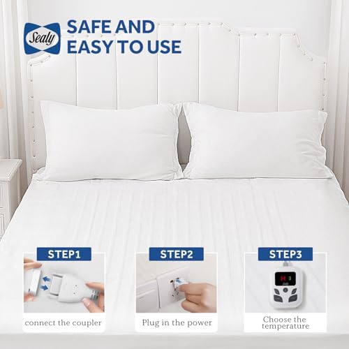 Sealy Heated Mattress Pad Full Size with 10 Settings