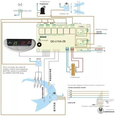 Universal Control Board QD-U10A For Cabinet Air Conditioner