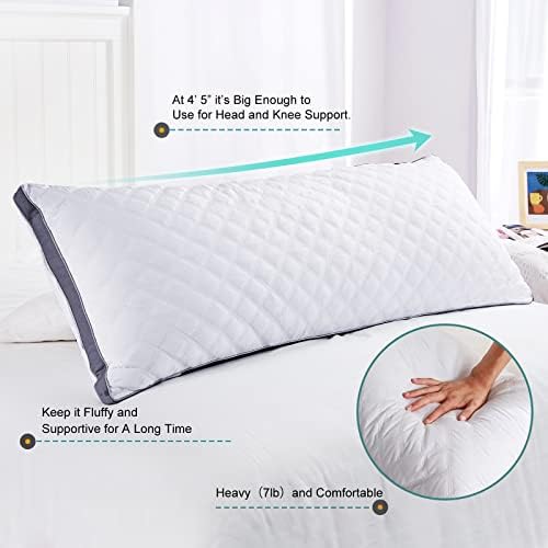 Oubonun Premium Adjustable Loft Body Pillow - 21x54 Inches