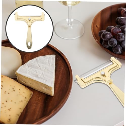 1 Set Golden Aluminum Cheese Slicer with Cutting Tools