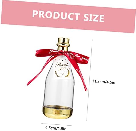 PRETYZOOM 6pc Bottle Shaped Candy Containers for Wedding and Party