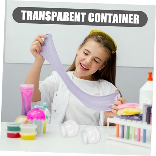 Magiclulu 10pcs Plastic Candy Jars with Lids for Party Favors