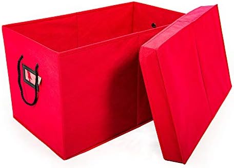 Multi Use Christmas Decoration Storage Box - Red