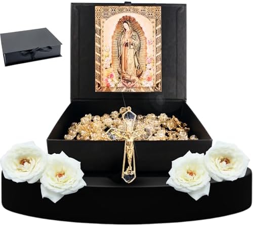 Cuitxi Wedding Lasso with Jesus and Virgen de Guadalupe - Premium Gift Box