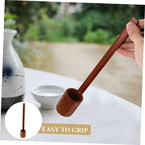 Wooden Wine Whisk Long Handle Ladle Kitchen Tool