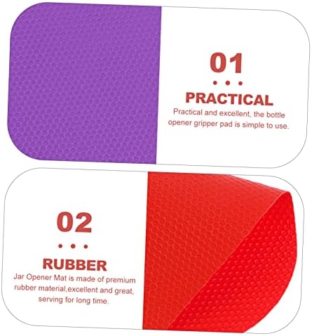 18 Pcs Rubber Jar Lid Opener Grips for Fridge and Kitchen Use