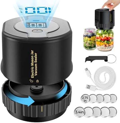 Fodmor Electric Mason Jar Vacuum Sealer Kit