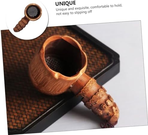 GRIRIW Tea Infuser Bamboo Mesh Filter Strainer
