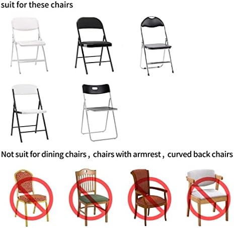 Magalo 12 Pack White Spandex Folding Chair Covers