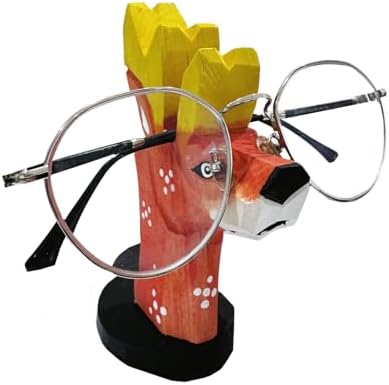 Tang Song Creative Elk Wood Sculpture Eyeglass Holder