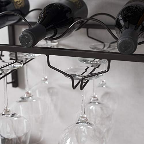 Home Zone Living Wine Rack - Freestanding Countertop Storage for 6 Bottles