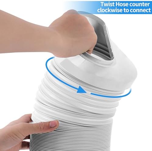 80 Inch Portable AC Exhaust Hose with Steel Wire