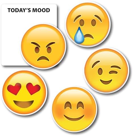 Magnet Me Up Todays Mood Emoticon Magnet Decal Set